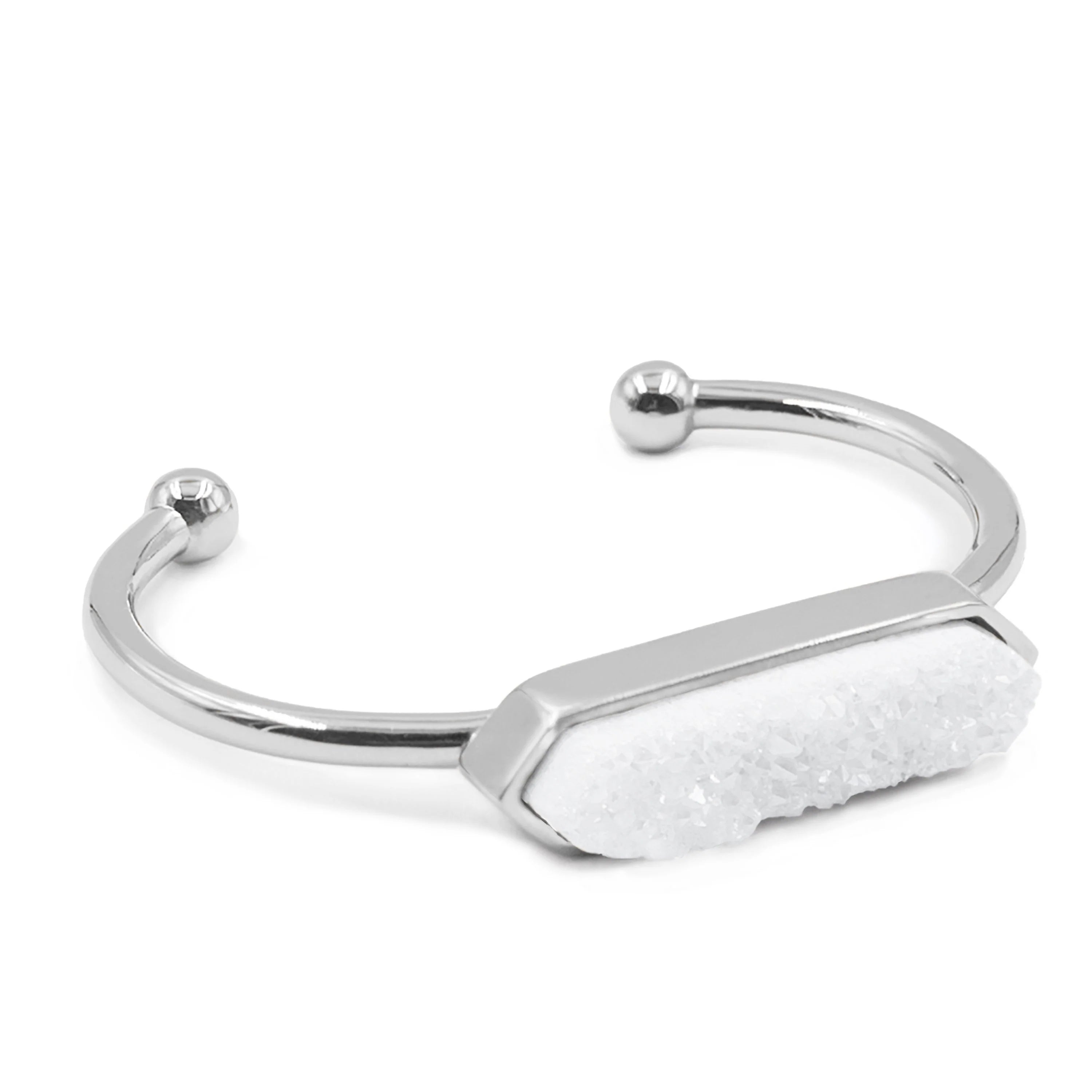 Bangle Collection - White Quartz Bracelet