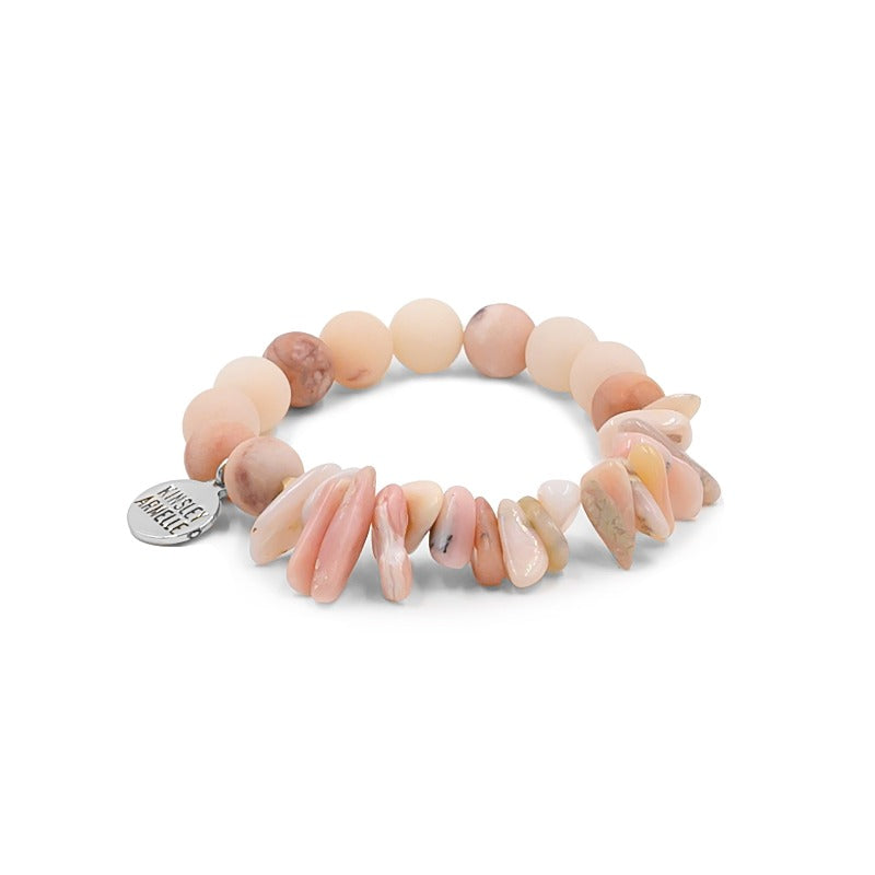 Chip Collection - Silver Coral Bracelet
