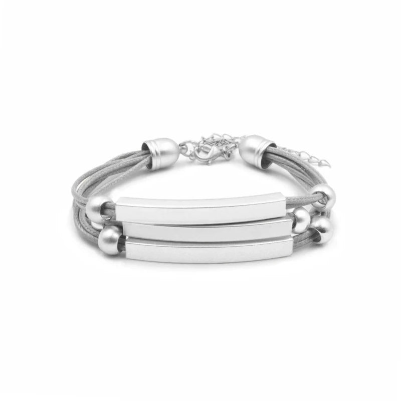 Metallic Collection - Silver Slate Bracelet - Limited Quantities!