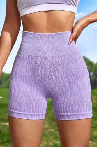Butt Lifting Wide Waistband Slim Fit Active Shorts